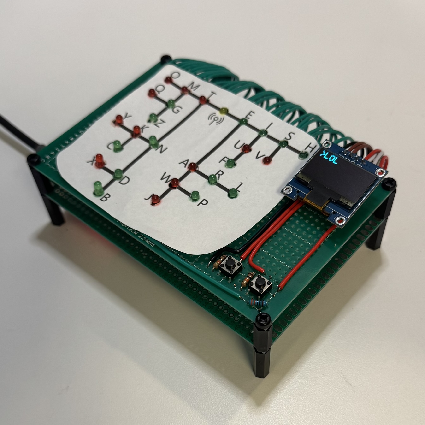 A picture of the Morse Code Translator