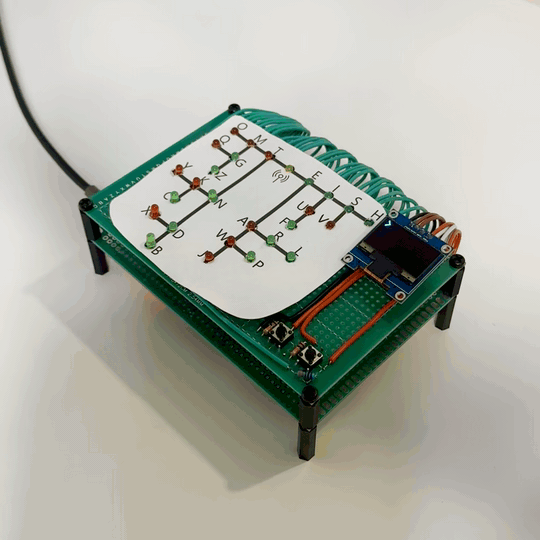 An example of the Morse Code Translator deployed